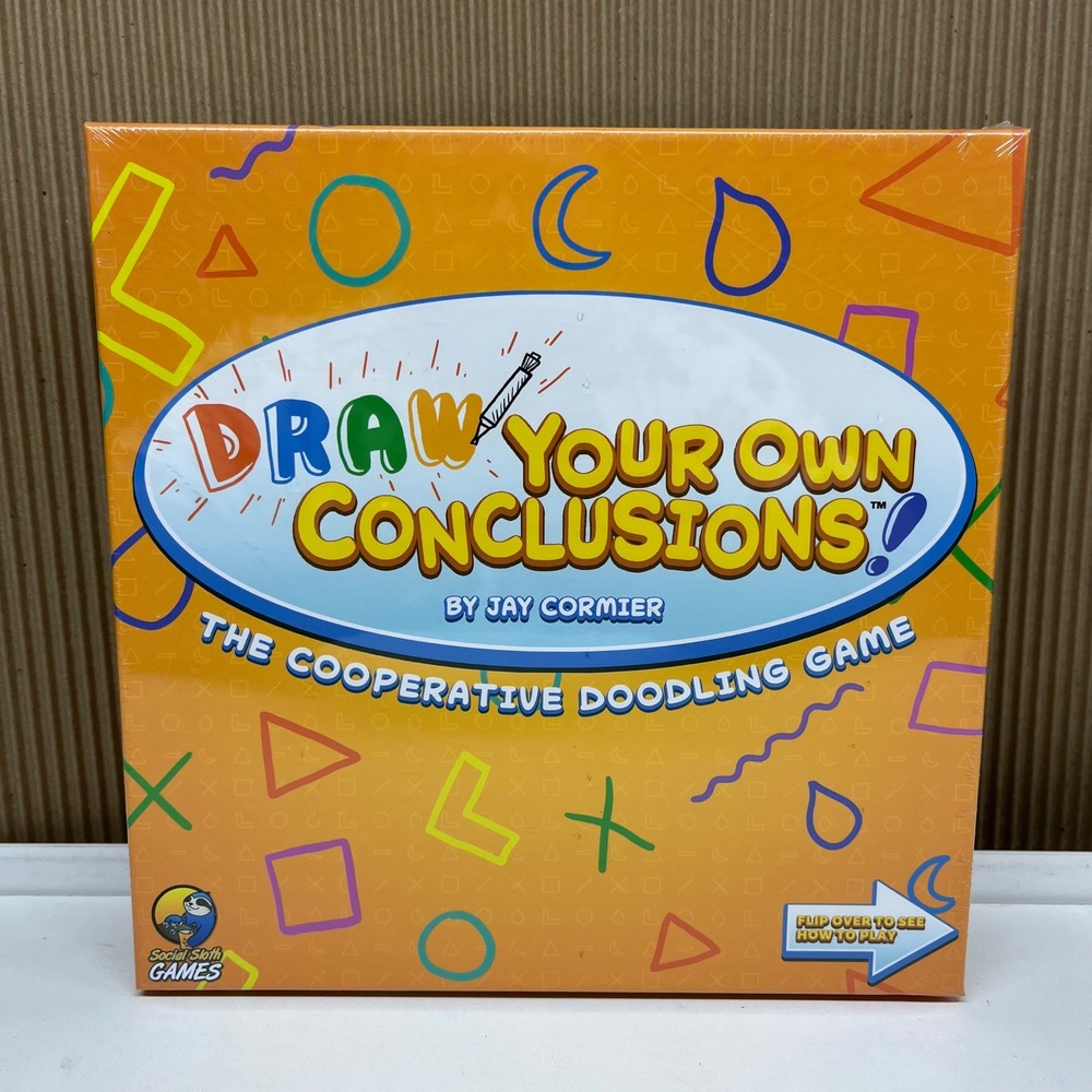 Draw Your Own Conclusions Cooperative Doodling Board Game Social Sloth Games NEW